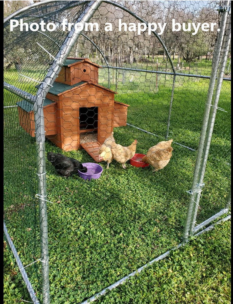 Deluxe Large Wood Chicken Coop Backyard Hen House 6-10 Chickens with 6 Nesting Box