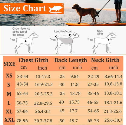 Dog Life Jackets for Extra Large Dogs, Dog Life Vest for Boating Swimming Kayaking, Shark Fin Dog Lifejackets Floatation Vest for Pool Lake, Reflective Dog Water Vest for Golden Retriever, Orange, XXL