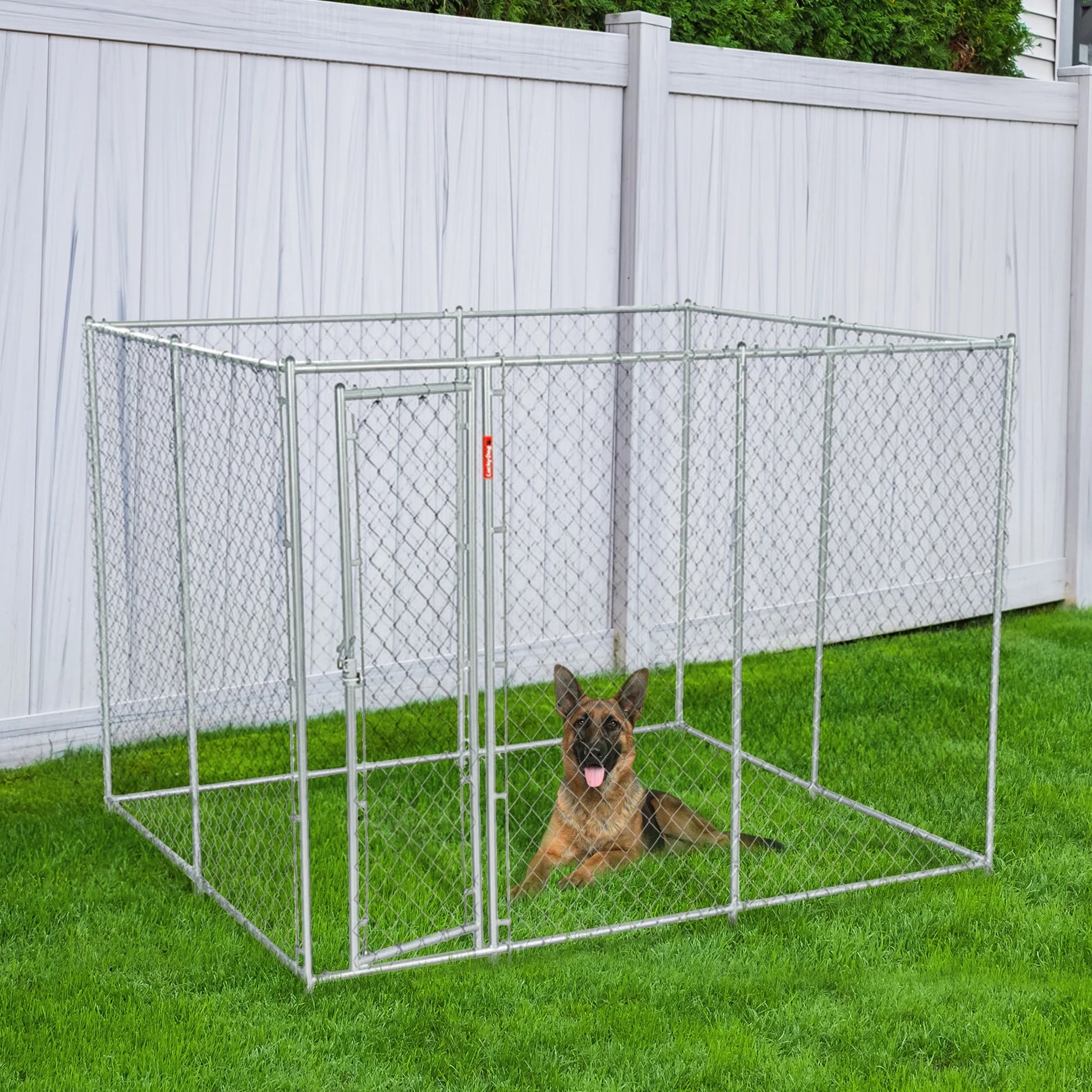 Adjustable 10 X 5 X 6 Heavy Duty Chain Link Dog Kennel Enclosure