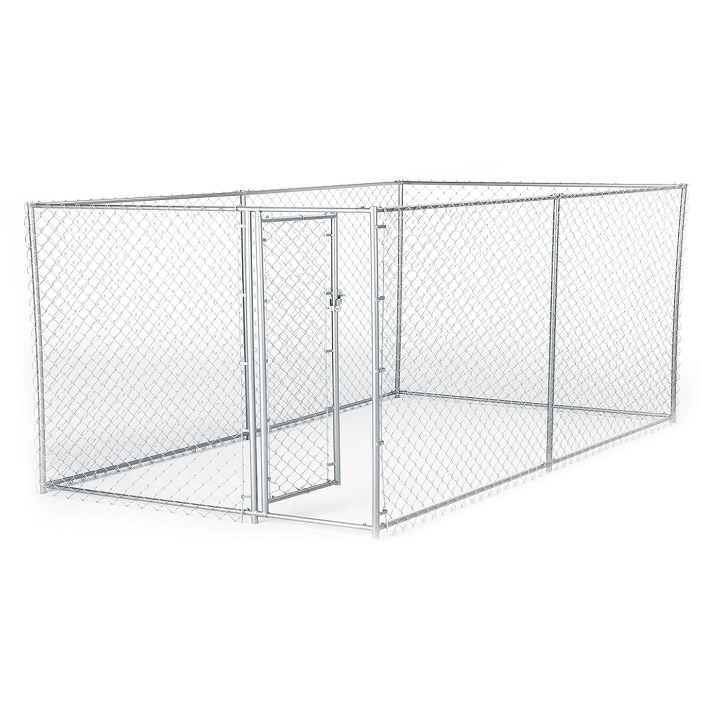 4'H X 5'W X 10'L/4'H X 8'W X 6.5'L Boxed Kennel Chain Link