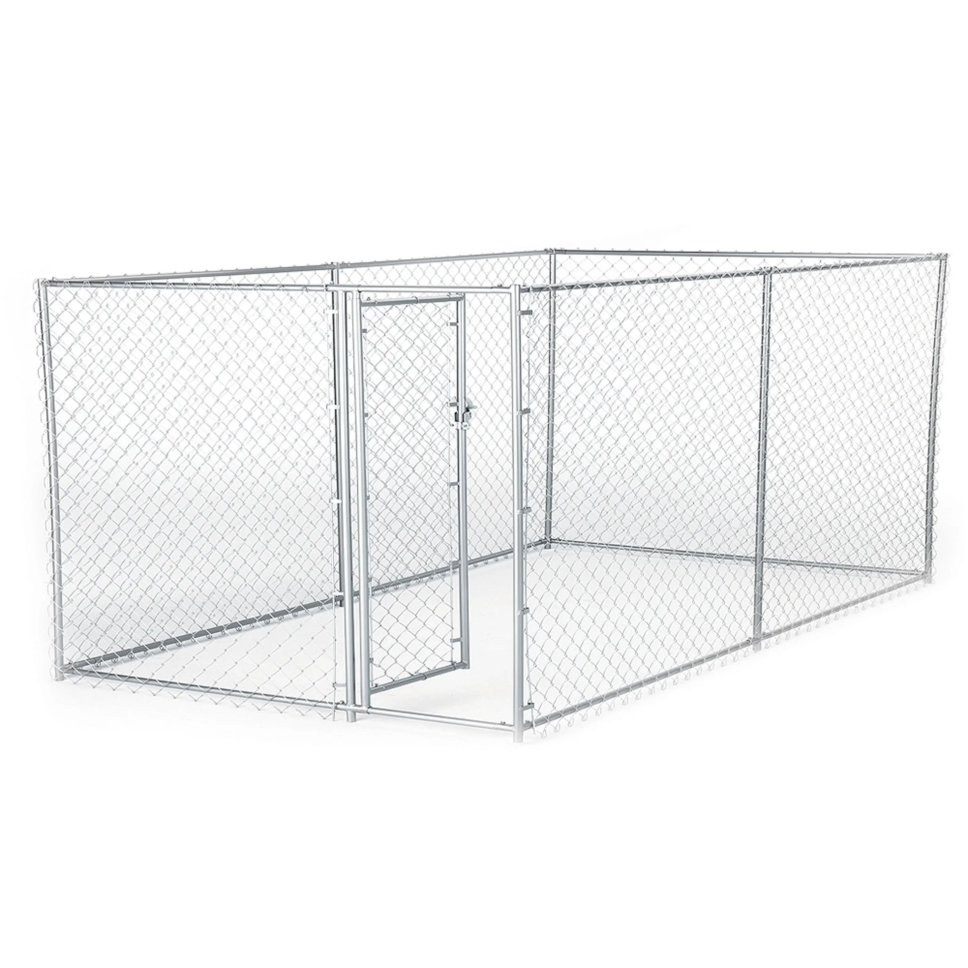 4'H X 5'W X 10'L/4'H X 8'W X 6.5'L Boxed Kennel Chain Link