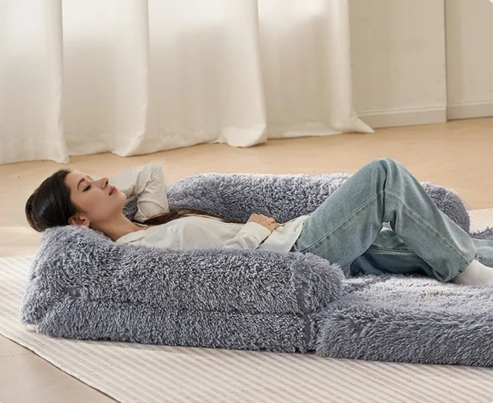 PawLuxe Fold-Away Plush Bed