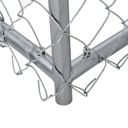 4'H X 5'W X 10'L/4'H X 8'W X 6.5'L Boxed Kennel Chain Link